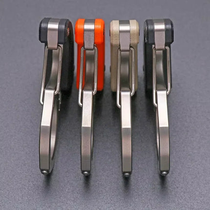 Emergency Glass Breaker Keychain Tool, Compact Car Escape Tool with Finger Ring and Spring Clip, 3 Colors, Everyday Carry