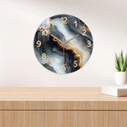 Large Wall Clocks for Living Room, Silent Wooden Wall Clock with Gold Marble Face, Modern Wall Clock for Bedroom_00