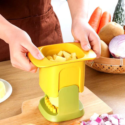 Vegetable Dicer and Chopper with Stainless Steel Blades | Efficient Food Prep for Quick Meal Preparation