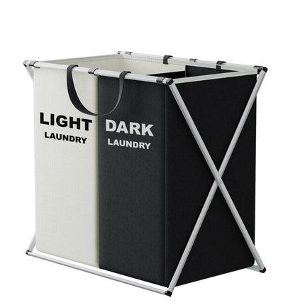 Multi-Section Laundry Hamper with Foldable Design & Durable Frame | Efficient Sorting for Modern Homes