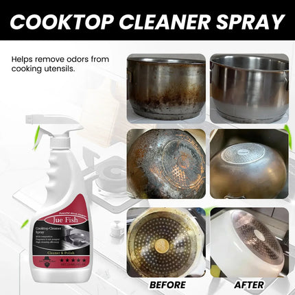 Stovetop Cleaner Spray, Cooktop Cleaner and Kitchen Degreaser Spray for Grease and Burn Marks