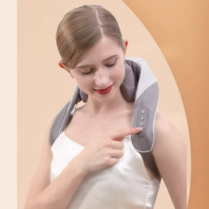 Neck Massager with Adjustable Heat & Soothing Vibration | Portable Relief for Stress and Tension