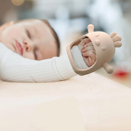 Silicone Teething Mitten for Infants with Textured Surface | Safe Relief for Sore Gums during Teething