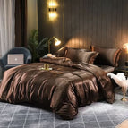 Brown / 150x200 cm / 3-piece (duvet cover + sheet + 1 pillowcase)