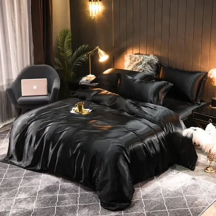 Silk Duvet Cover Set with Sheet and Pillowcases, Luxury Silk Bedding Set – image 11