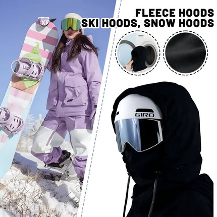 Ski Mask Hood Face Cover for Winter Sports with Adjustable Drawstring | Versatile Neck and Head Coverage for Cold Weather Activities