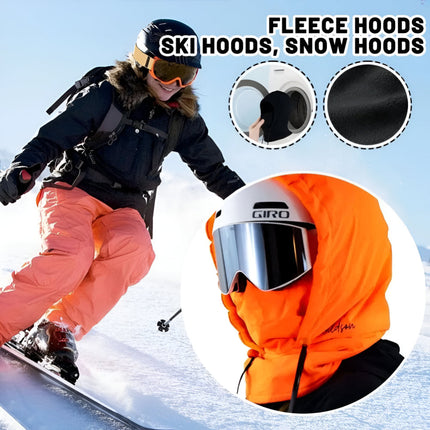 Ski Mask Hood Face Cover for Winter Sports with Adjustable Drawstring | Versatile Neck and Head Coverage for Cold Weather Activities