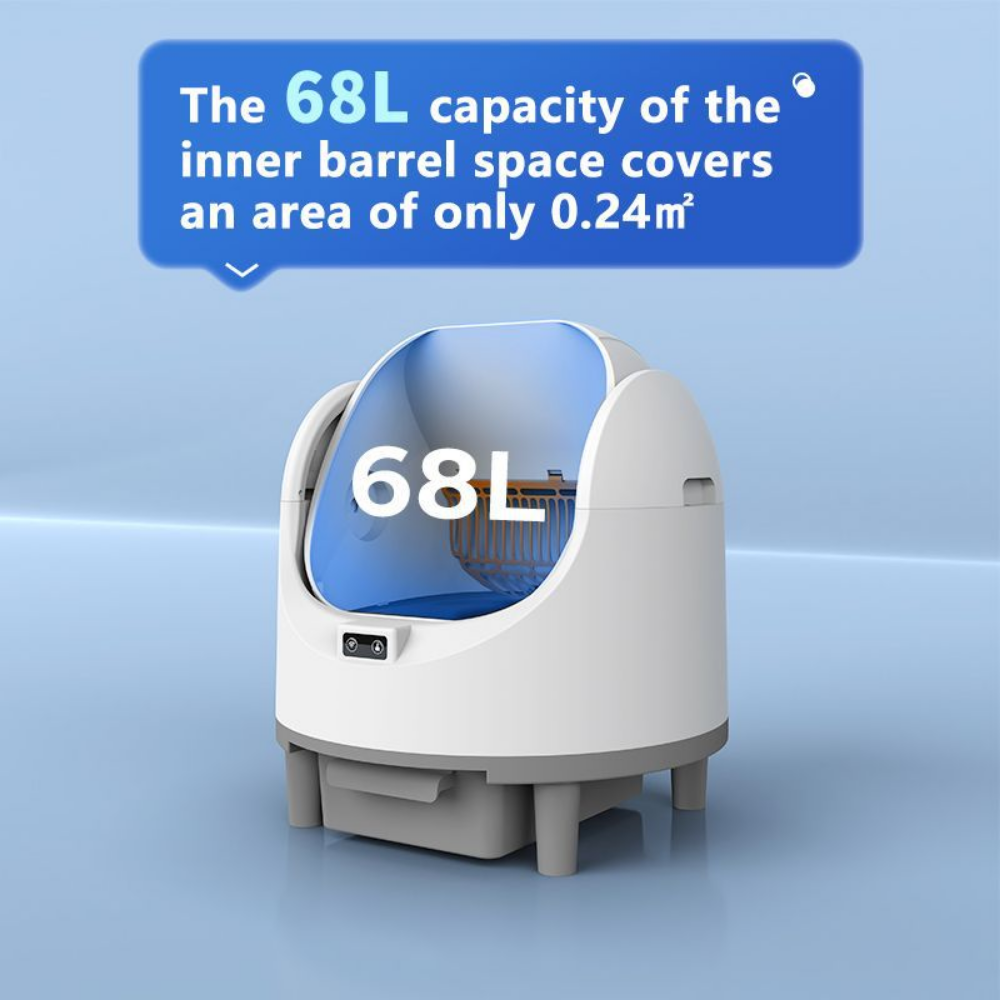 Smart Clean | Automatic Cat Litter Box with App Control & Odor Control | Large Capacity for Hassle-Free Maintenance 3