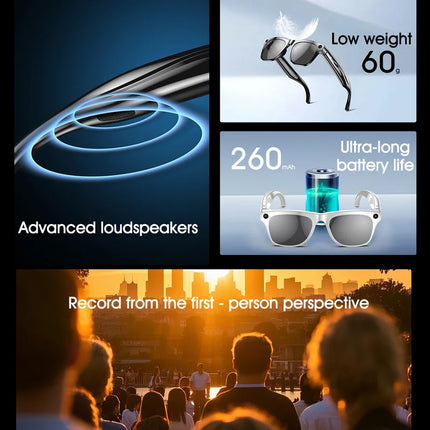 Smart Glasses with 4K AI Camera & Photochromic Lenses | Hands-Free Travel Eyewear for Real-Time Translation 5