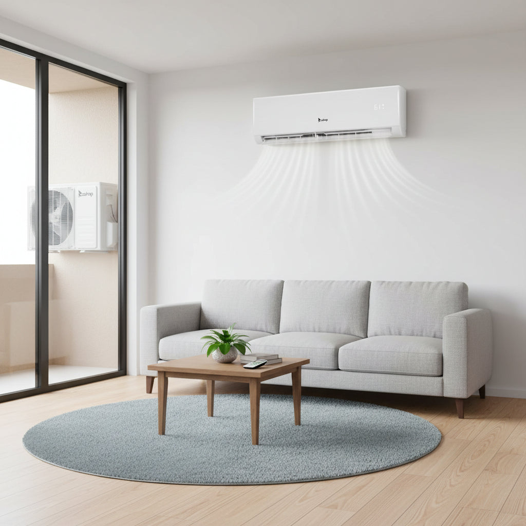 Smart Mini Split Air Conditioner | 4-in-1 Cooling & Heating System for Year-Round Comfort 1
