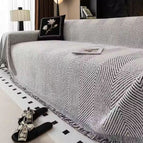 Charcoal Weave / 180x180cm / 70.9 x 70.9 in