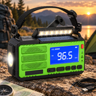 Portable Emergency Radio Solar Powered, Hand Crank Radio with LED Alarm Light, Solar Power Bank for Phone Charging_00