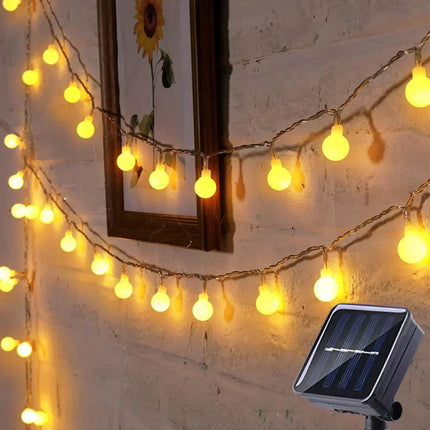 Solar String Lights with IP65 Waterproof Design | Adjustable Panel for Outdoor Ambiance 1