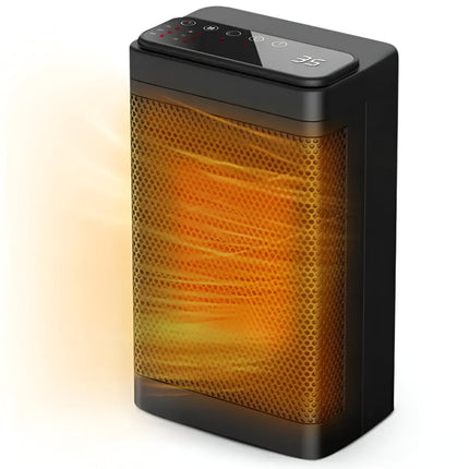 Indoor Space Heater with Adjustable Thermostat & Timer | Compact Electric Heater for Efficient Room Heating