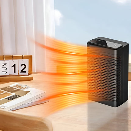 Indoor Space Heater with Adjustable Thermostat & Timer | Compact Electric Heater for Efficient Room Heating