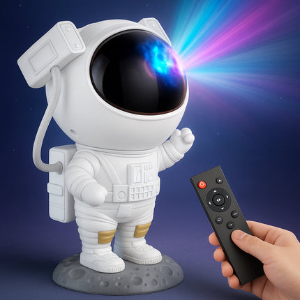 Night Light Star Projector Astronaut, Galaxy Projector with Nebula and Meteor Modes, Remote Control LED Room Decor Lamp_00