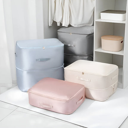 Compression Storage Bags for Clothing and Bedding with Zip Seal | Space Saver for Organized Closets and Travel