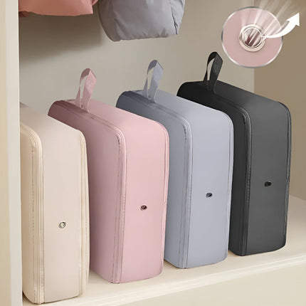 Compression Storage Bags for Clothing and Bedding with Zip Seal | Space Saver for Organized Closets and Travel