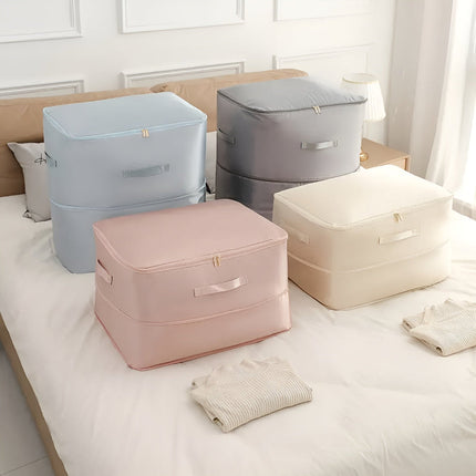 Compression Storage Bags for Clothing and Bedding with Zip Seal | Space Saver for Organized Closets and Travel
