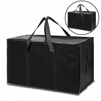 Heavy Duty Moving Storage Bags with Waterproof Zipper | Versatile Organizer for Clothes, Bedding, and Seasonal Items