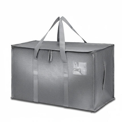 Heavy Duty Moving Storage Bags with Waterproof Zipper | Versatile Organizer for Clothes, Bedding, and Seasonal Items