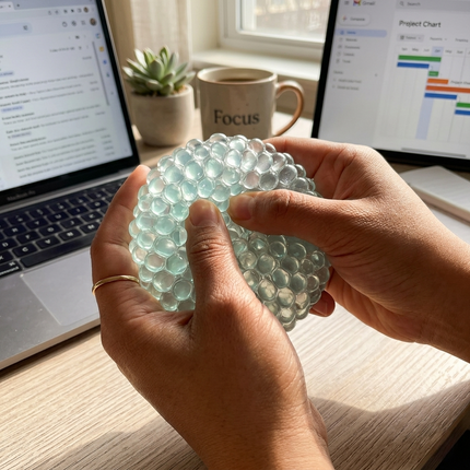 Sensory Stress Ball Fidget Toy with Raised Bubble Texture | Handheld Squeeze Ball for Focus and Calm