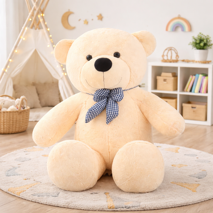 Giant Plush Teddy Bear Stuffed Animal for Kids | Soft 4-Foot Cuddle Toy for Gifts and Cozy Comfort