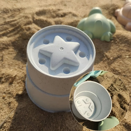 Foldable Sand Bucket Beach Toys Set with Scoops & Molds | Outdoor Fun for Kids and Family Holidays