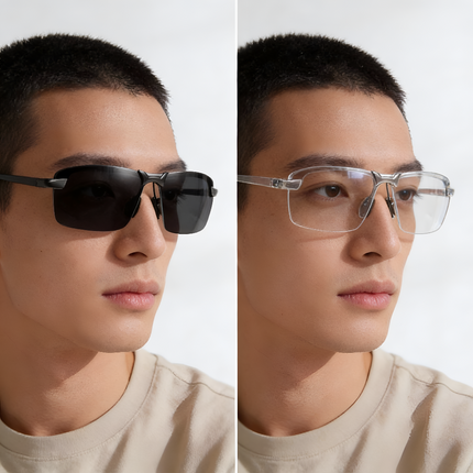 Photochromic Polarized Sunglasses with UV400 Protection | Wraparound Outdoor Glasses for Driving and Active Use
