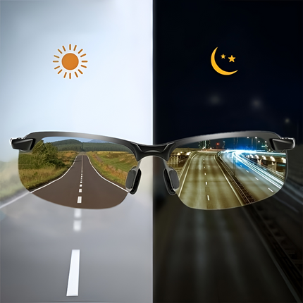 Photochromic Polarized Sunglasses with UV400 Protection | Wraparound Outdoor Glasses for Driving and Active Use