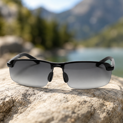 Photochromic Polarized Sunglasses with UV400 Protection | Wraparound Outdoor Glasses for Driving and Active Use