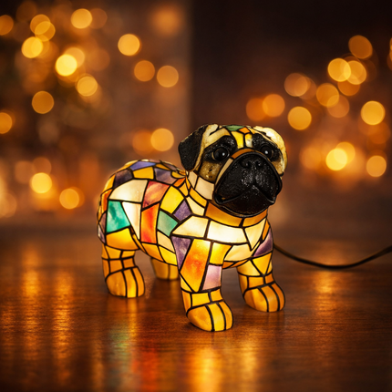 Decorative Dog Figurine Table Lamp with Warm Glow | Charming Accent Light for Cozy Home Décor