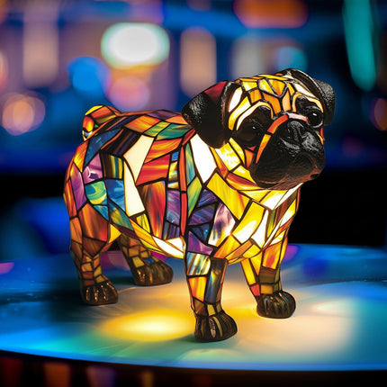 Decorative Dog Figurine Table Lamp with Warm Glow | Charming Accent Light for Cozy Home Décor