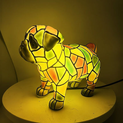 Decorative Dog Figurine Table Lamp with Warm Glow | Charming Accent Light for Cozy Home Décor