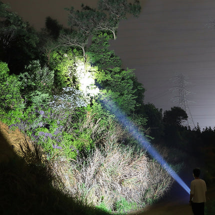 LED Tactical Flashlight with Rechargeable Aluminum Body | Powerful Illumination for Outdoor Use