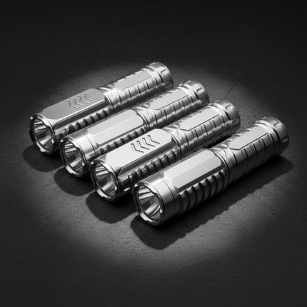 LED Tactical Flashlight with Rechargeable Aluminum Body | Powerful Illumination for Outdoor Use