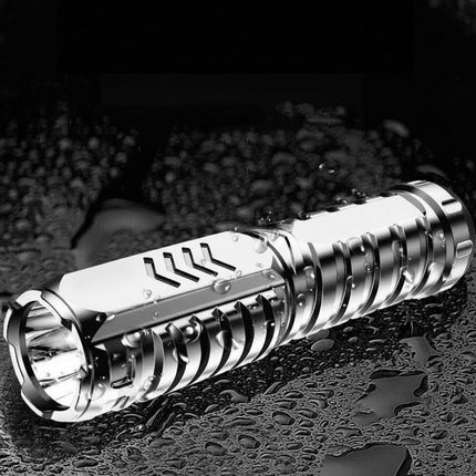 LED Tactical Flashlight with Rechargeable Aluminum Body | Powerful Illumination for Outdoor Use