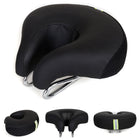 Noseless Bike Seat for Men and Women, Mountain Bike Saddle with Thick Soft Padding, Comfortable Bicycle Saddle
