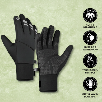 Thermal Winter Gloves with Touchscreen Compatibility | Waterproof Windproof Design for Cold Weather Activities