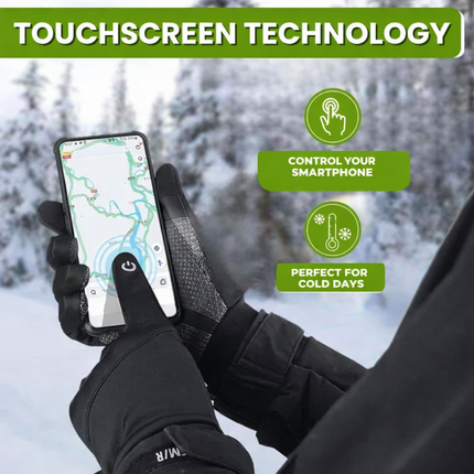 Thermal Winter Gloves with Touchscreen Compatibility | Waterproof Windproof Design for Cold Weather Activities