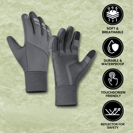 Thermal Winter Gloves with Touchscreen Compatibility | Waterproof Windproof Design for Cold Weather Activities