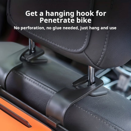 Car Organizer Seat Back Storage Box with Built-in Cup Holder | Durable PU Leather for Easy Access to Essentials