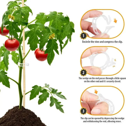 Tomato Clips for Plant Support, Garden Supplies – image 5