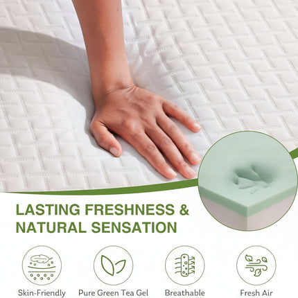 Memory Foam Mattress Twin Size with Adaptive Support Design | Balanced Sleep for Kids and Adults