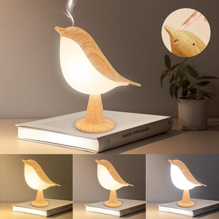 Bird Table Lamp with Dimmable Rechargeable Design | Nature-Inspired Accent Light for Home Decor