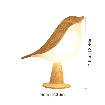 Bird Table Lamp with Dimmable Rechargeable Design | Nature-Inspired Accent Light for Home Decor