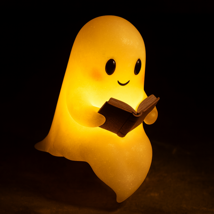 Ghost Table Lamp Night Light with Warm LED Glow | Cute Decor for Bedside and Nursery