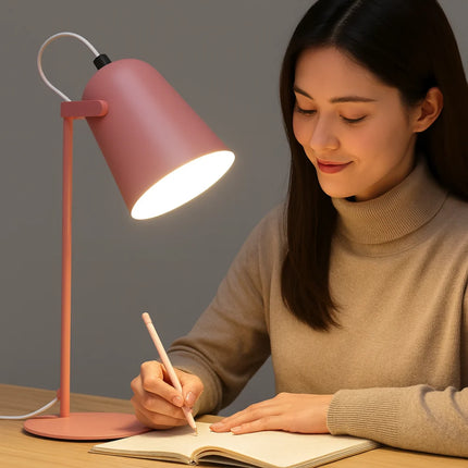 Modern Rotating Table Lamp with Adjustable Shade | Eye-Friendly Lighting for Study and Work Spaces