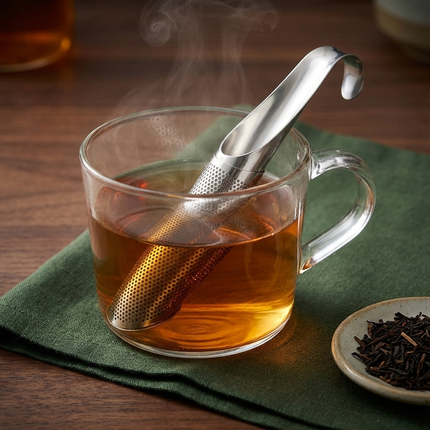 Compact Stainless Steel Tea Infuser for Loose Leaf Brewing | Quick and Easy Tea Preparation at Home or On-the-Go