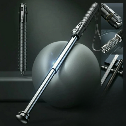 Telescopic Hiking Pole with Anti-Slip Handle | Lightweight Support for Walking and Self-Defense